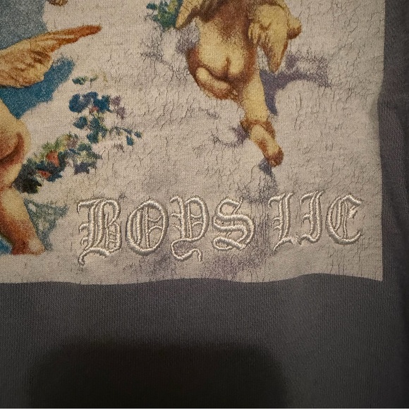 Boys lie denim graphic oversized hooded sweatshirt hoodie angels 23421 - Picture 12 of 16